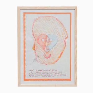 Exhibition Poster attributed to Gaetano Pesce for Bernini, Italy, 2001