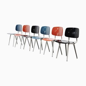 Revolt Chairs attributed to Friso Kramer, 1953, Set of 6