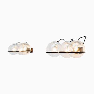 Wall Lamps Model 237/3 attributed to Gino Sarfatti for Arteluce, 1959, Set of 2