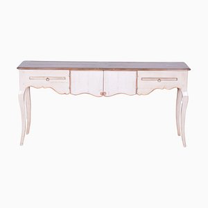 Biedermeier Side Table in Beech & Cherry, France, 1910s