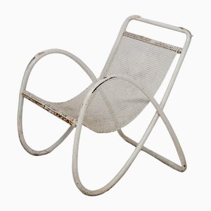 Fauteuil Rationaliste Courbé en Fer, 1930s