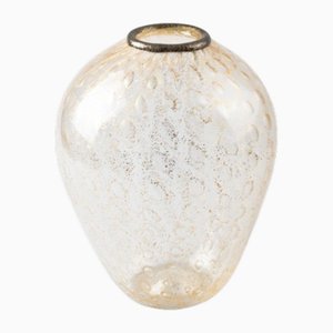 Classic Vase in Blown Murano Glass and Gold Crystal by Yourmurano
