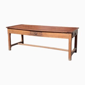 French Country House Table in Cherrywood, 1850