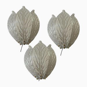 Appliques en Verre de Murano, 1970s, Set de 3