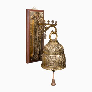Antique Italian Coffee House Bell in Brass, 1910s