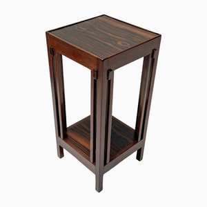 Art Deco Modernist Walnut Pedestal by Anton Lucas, 1920s