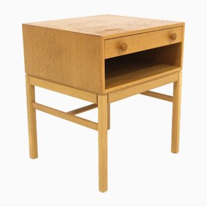 Casino Oak Bedside Table by Engström & Myrstran for Tingströms, Sweden, 1960s