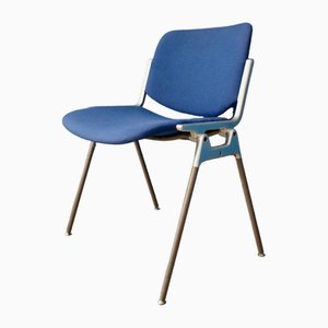 Vintage DSC 106 Chairs in Blue by Giancarlo Piretti for Castelli, 1990s, Set of 4