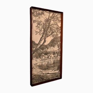 Lake Sepia, 1920s, Photographic Paper & Glass, Framed