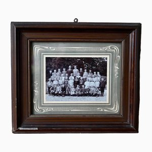 Schulfoto, 1890er, Fotopapier & Glas & Papier, Gerahmt