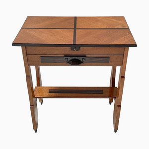Art Deco Amsterdam School Sewing Table by Dijsts Meubelfabriek Amsterdam, 1920s