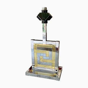 Bicolore Brass Table Lamp from BD Lumica, Spain, 1970s