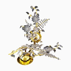 Crystals Bakalowits Flower Wall Lighting, Austria, 1980s, Set of 2