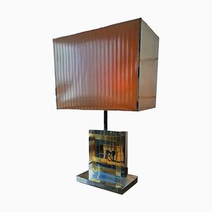 Bicolore Brass Table Lamp from BD Lumica, Spain, 1970s