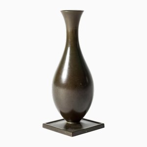 Modern Bronze Vase from GAB, 1930s