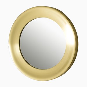 Brass Wall Mirror from Glasmäster in Markaryd, 1960s