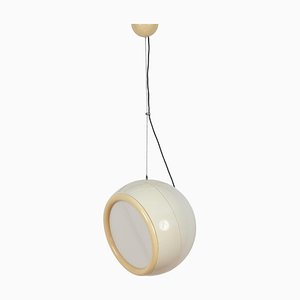 Mid-Century White Pallade Adjustable Ceiling Lamp attributed to Artemide, Italy, 1960s