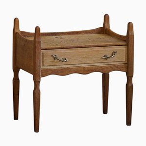 Table de Chevet en Chêne par Henning Kjærnulf, Danemark, 1960s
