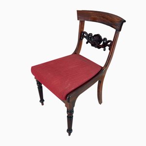 Sedia Biedermeier in noce