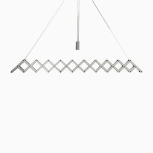 Large Minimalist Scissor Ceiling Light from Lucefer, 1980s