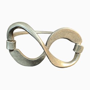 Pulsera Scroll de plata, años 70