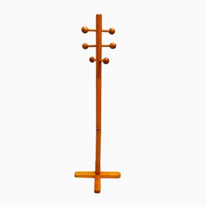 Mid-Century Pine Coat Rack, 1970s