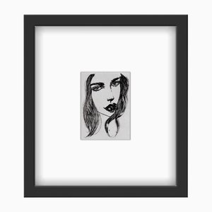 Anna Halarewicz, She, Drypoint on Paper, 2014