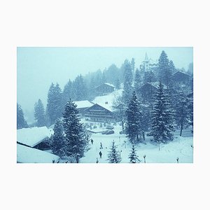 Slim Aarons, Winter in Gstaad, impression numérique estampée en édition limitée