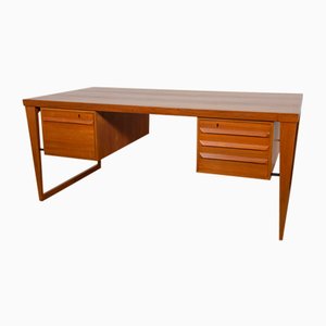 Scrivania nr. 70 in teak di Kai Kristiansen per Feldballes Møbelfabrik, anni '60