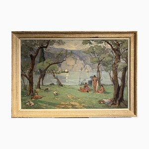 Paul-Marcel Balmigère (1882-1953), Huile sur Toile Art Déco