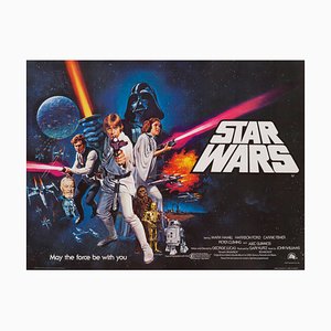 Vintage British Quad Movie Poster by Tom Chantrell, 1977