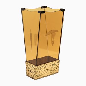 Porte-Parapluie Mid-Century en Verre par Pierluigi Colli pour Cristal Art, 1950