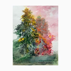 Włodzimierz Karczmarzyk, Automne voisin, Aquarelle sur Papier