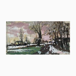 Magdalena Spasowicz, Landscape, Oil on Board
