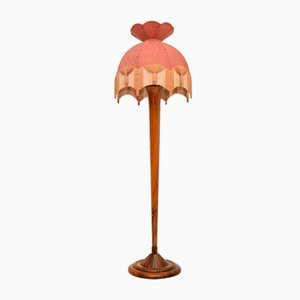 Lampadaire Art Déco en Noyer, 1920s