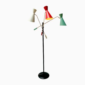 Mid-Century Modern Triënnale Floor Lamp by J.J.M. Hoogervorst for Anvia, 1950s