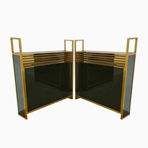 Hollywood Regency Style Bookcases, 1970s, Set of 6