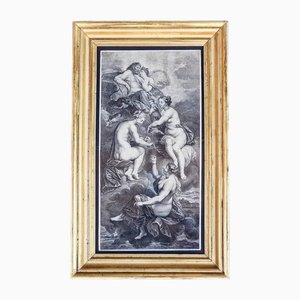 Louis De Chatillon after Peter Paul Rubens, The Fates Weave the Fate of Marie Antoinette, Engraving, 1710