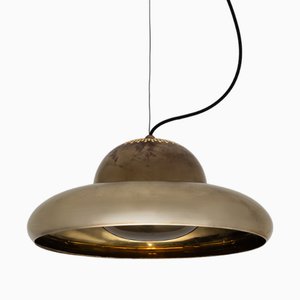 Lampada a sospensione in ottone di Afra & Tobia Scarpa per Flos, anni '60
