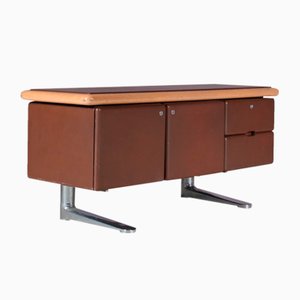Leather Sideboard by Warren Platner for Knoll International, USA, 1970s