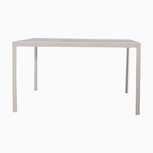 Mesa Porro Fractal cuadrada de Corian blanco, 2020