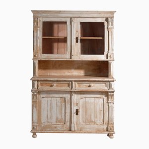Antiker weißer Küchenschrank, 1920er