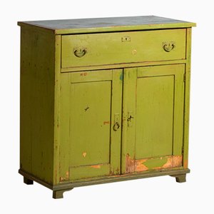 Commode à Tiroirs Verte Antique, 1920s