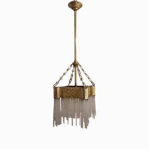 Antike deutsche Jugendstil Deckenlampe, 1900er