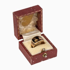 Gold and Enamel Mourning Ring for Lord Nelson by John Salter, England, 1806