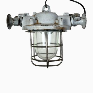 Industrielle graue explosionsgeschützte Lampe, 1980er