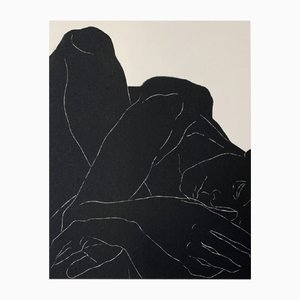 Luiza Kasprzyk, Asleep, Linocut, 2021
