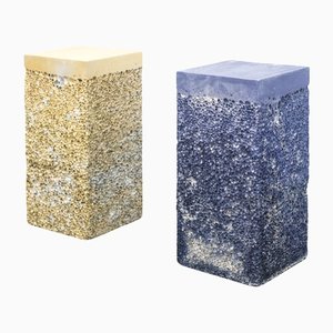 Gold Metal Rock S4 Side Table by Michael Young for Veerle Verbakel Gallery, 2016