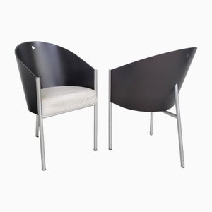Costes Esszimmerstühle von Philippe Starck für Driade, 1980er, 2er Set
