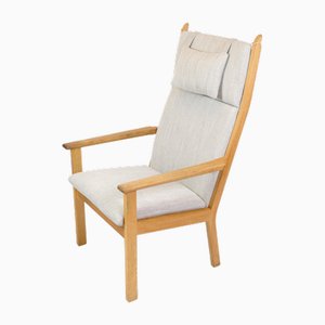 Armchair Model GE284 in Oak with High Back by Hans J. Wegner for Getama